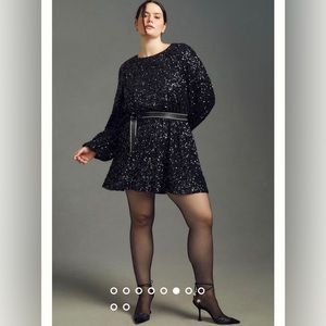 Anthropologie Sunday in Brooklyn balloon sleeve mini dress 3x